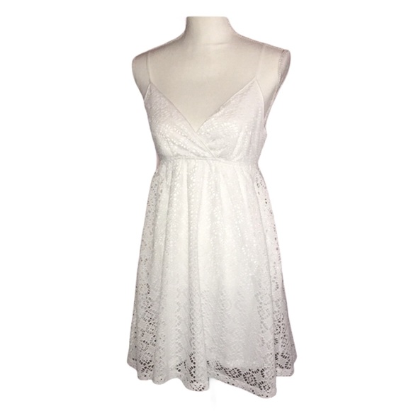 EXPRESS White Crotchet Sundress S - Picture 2 of 8